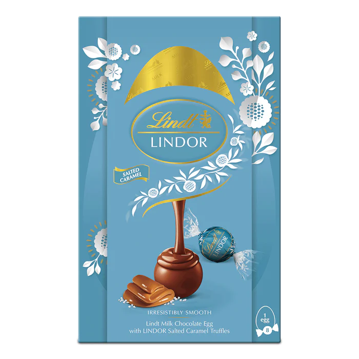 4 x Lindt Easter Egg Lindor Salted Caramel Truffles - 260GM