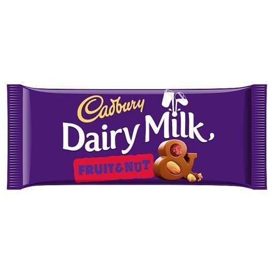 22 x Cadbury Fruit N Nut Bar - 95GM
