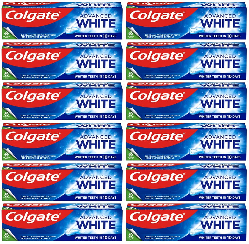 12 x Colgate White Teeth Whitening Toothpaste 75Ml