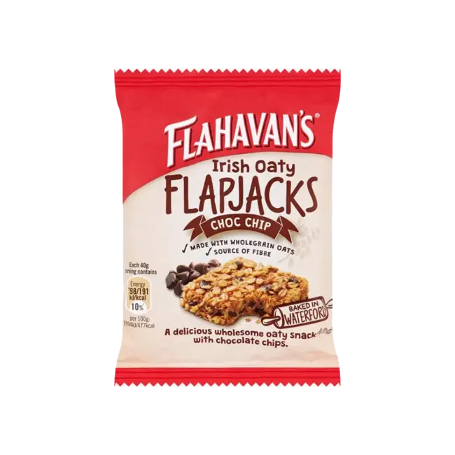24 x Flahavan's Irish Oaty Flapjacks Choc Chip 40G