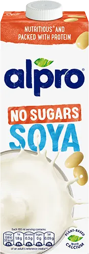 8 x Alpro No Sugars Soya 1L