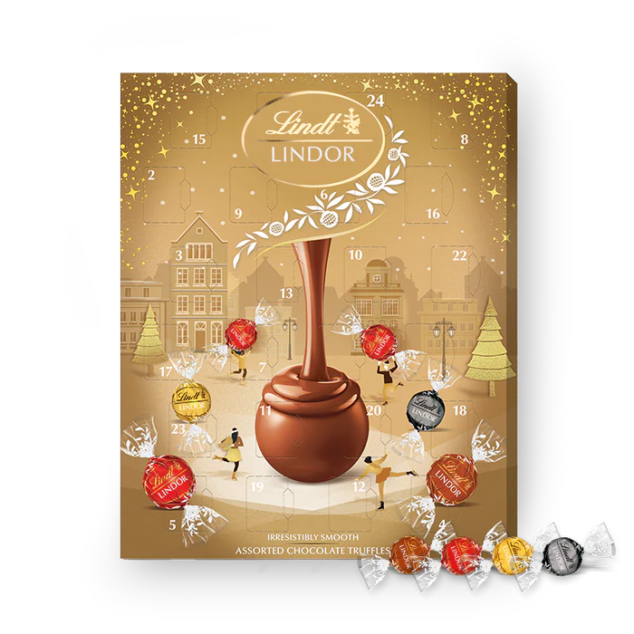 8 x Lindt Assorted Gold Advent Calendar - 233GM