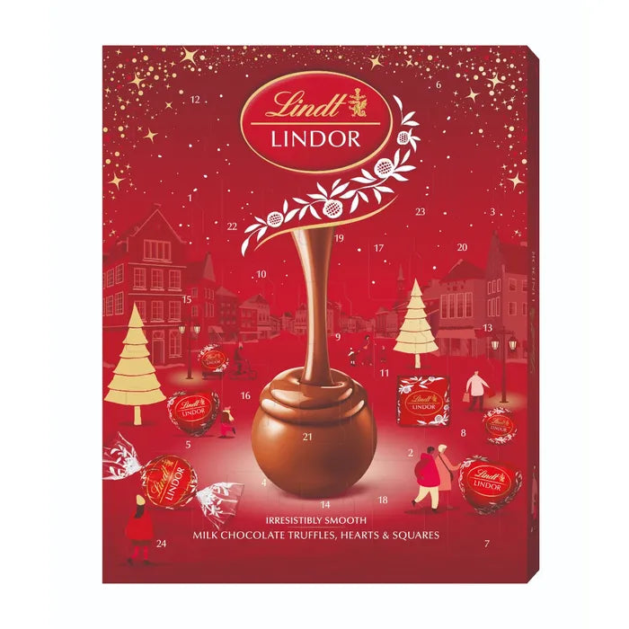 10 x Lindor Milk Advent Calendar - 235GM