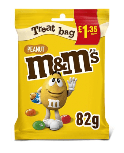16 x M&m's Peanut Treat Bag - 82GM