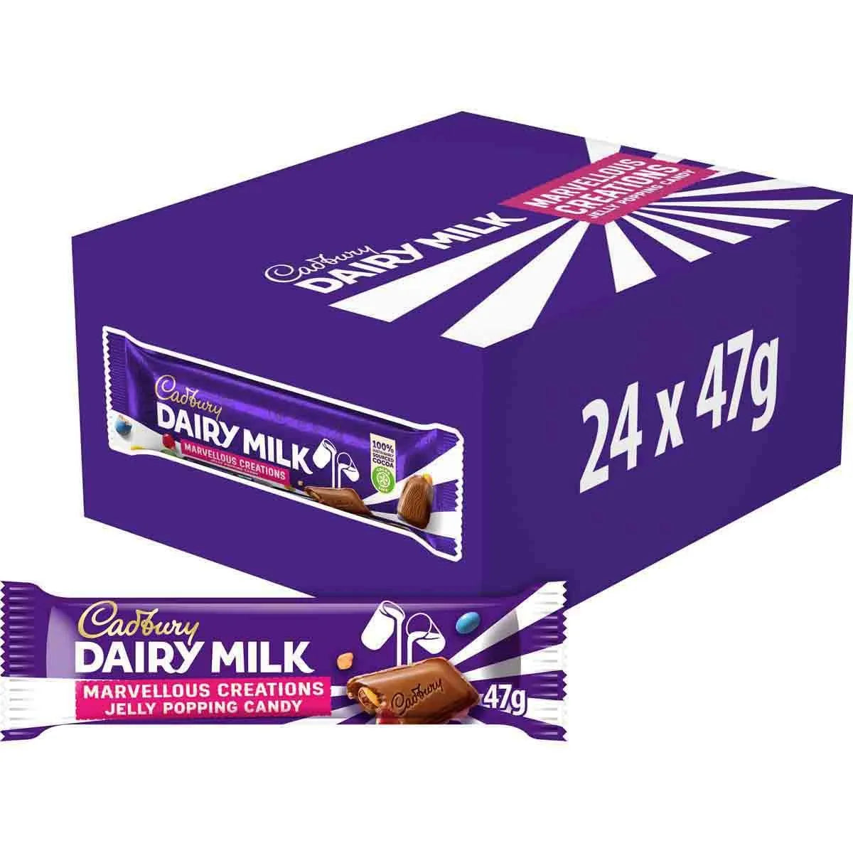 24 x Cadbury Dairy Milk Mc Jelly Popping - 47GM