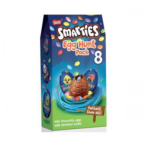12 x Smarties Easter Egg Hunt Pack (8X17.5G Eggs) - 140GM