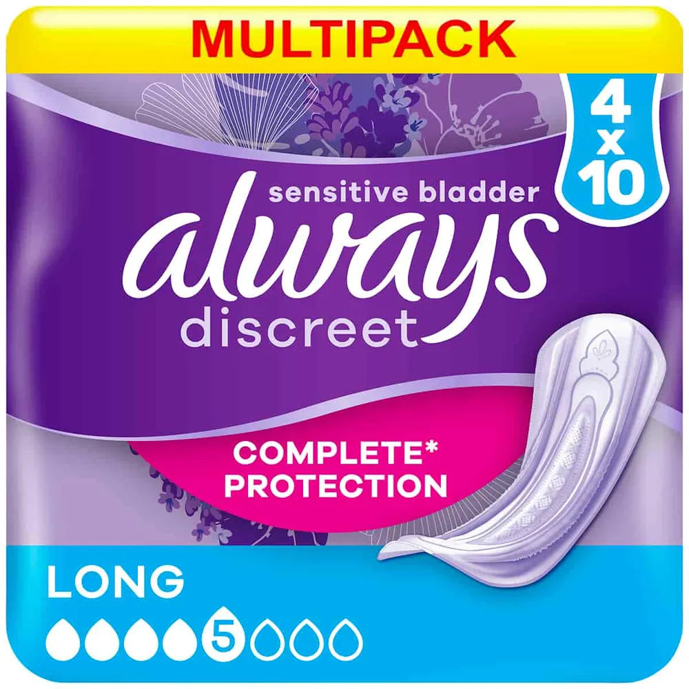 4 x Always Discreet Long Order - 10 PACK