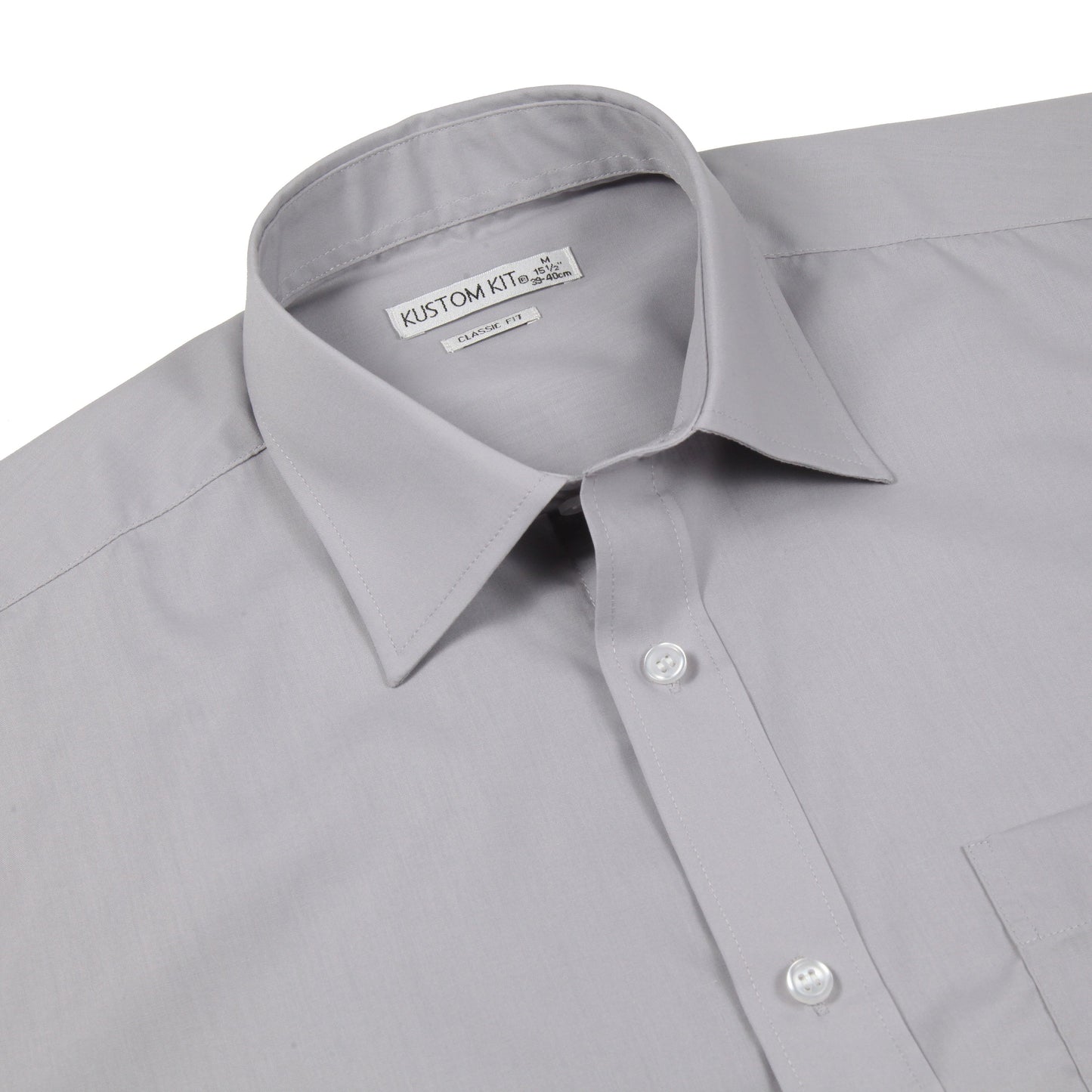 Kustom Kit Short Sleeve Button Up Poplin Shirt