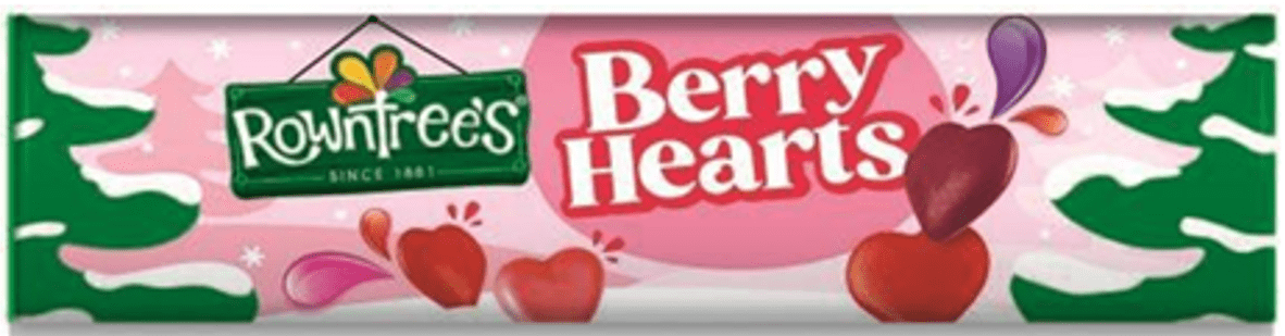 15 x Rowntrees Hearts Giant Tube - 100GM