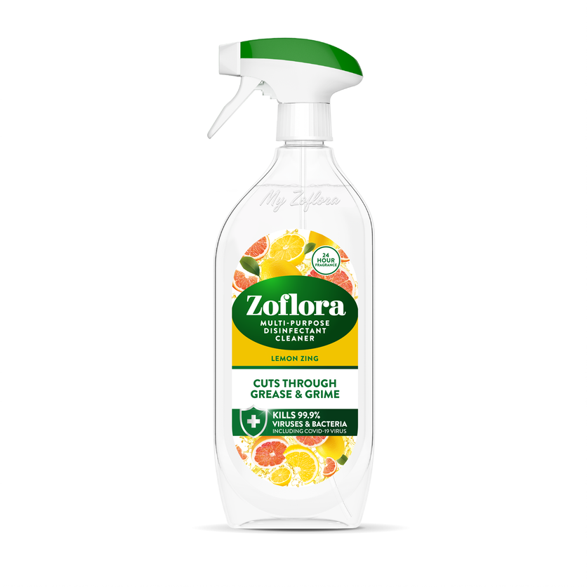 8 x Zoflora Multi Purpose Cleaner Lemon Zing - 800ML
