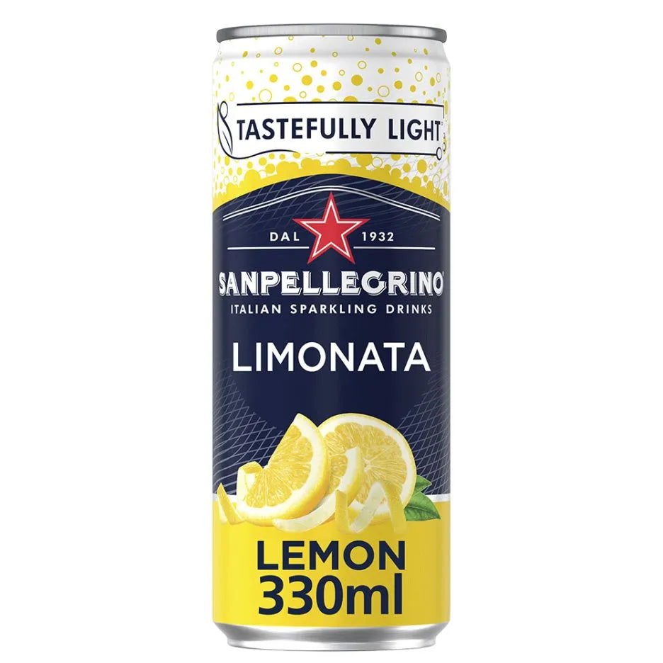 24 x Sanpellegrino Sparkling Lemon Beverage 24X330Ml