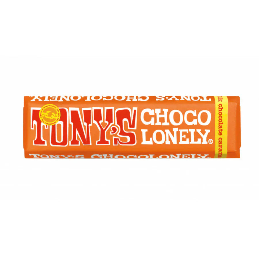 35 x Tonys Chocolonely Milk Chocolate Caramel Sea Salt 35G