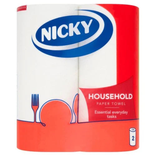 10 x Nicky Household Kitchen Towel 2 Rolls
