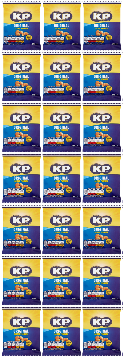 21 X Kp Peanuts Salted Card 21/18 50G