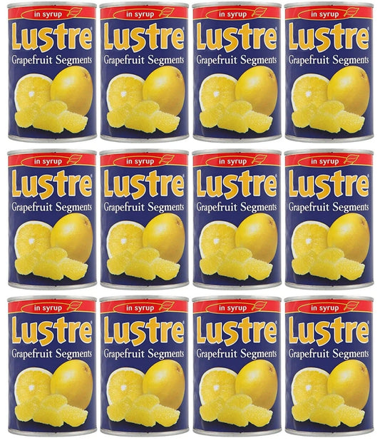 12 x Lustre Grapefruit Segments In Syrup 1.25Kg