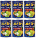 6 x Lustre Fruit Cocktail In Light Syrup 2 X 410G