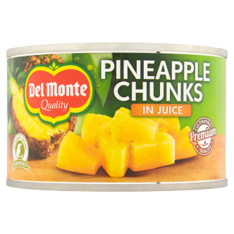 12 x Del Monte Pineapple Chunks In Juice 230Gm