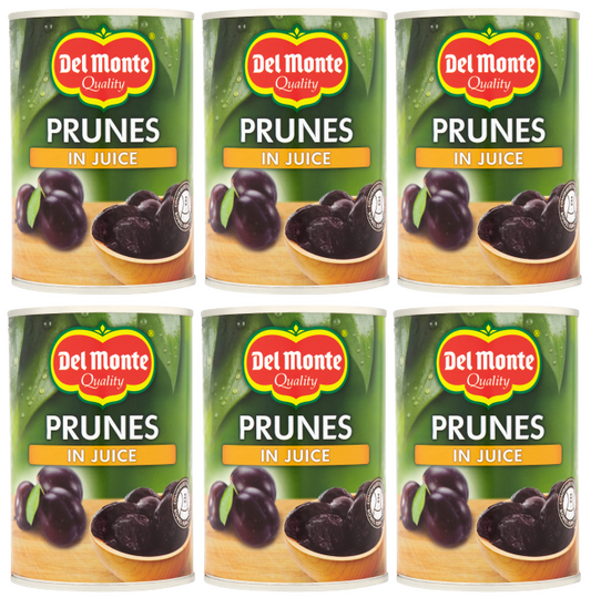 6 x Del Monte Prunes In Juice 410Gr