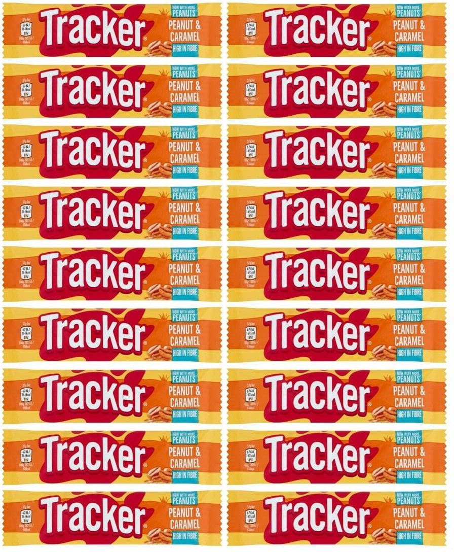 18 x Tracker Peanut & Caramel - 37GM