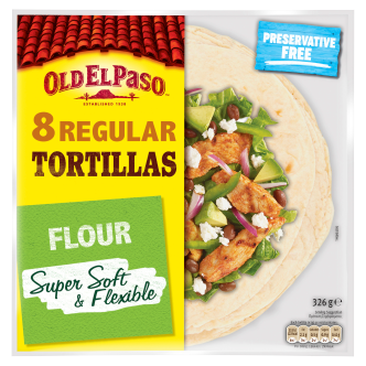 12 x Old El Paso Flour Tortillas 326Gm