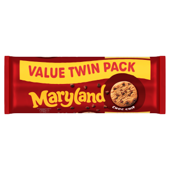 10 x Maryland Chocolate Chip Twin Pack - 400GM