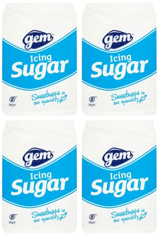 4 x Gem Icing Sugar 3Kg