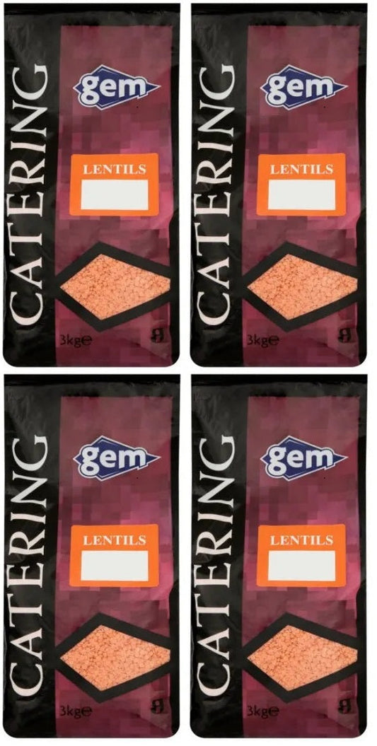 4 x Gem Catering Lentils 3Kg