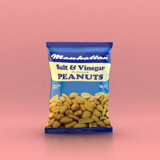 20 x Manhattan Salt & Vinegar Flavour Peanuts 50G