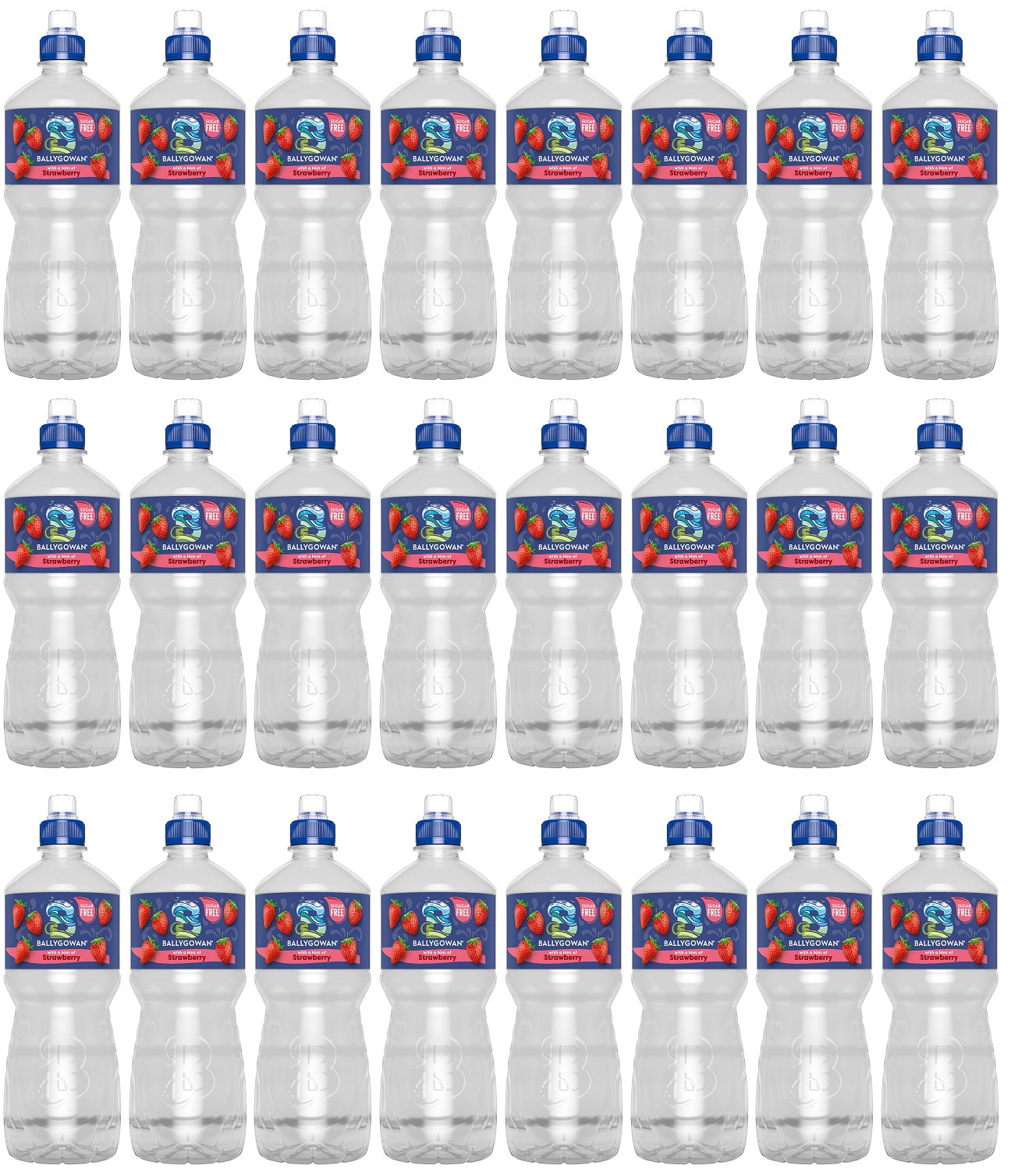 24 x Ballygowan Hint Of Fruit Strawberry 500Ml