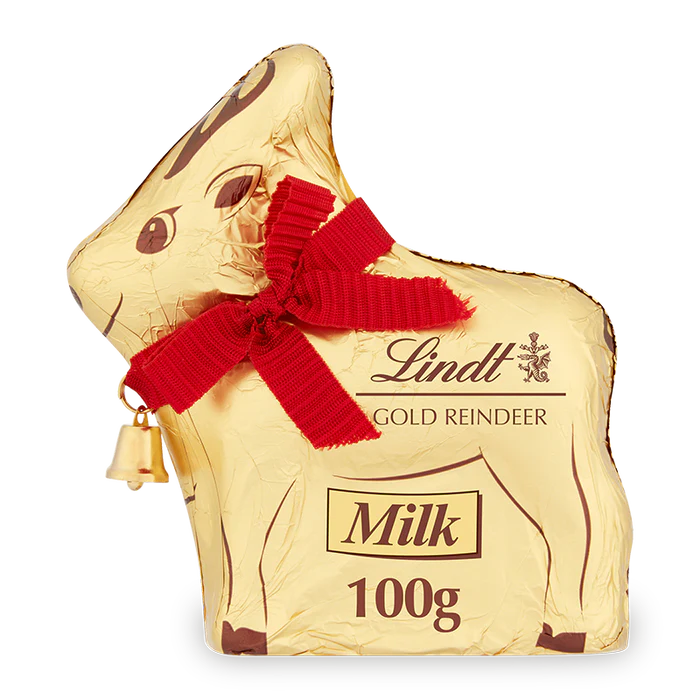 16 x Lindt Gold Reindeer - 100GM
