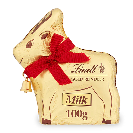 16 x Lindt Gold Reindeer - 100GM