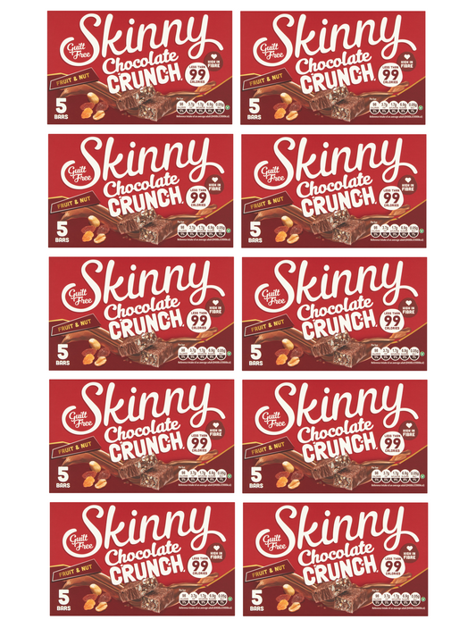 50 X Skinny Chocolate Crunch Fruit & Nut 24G