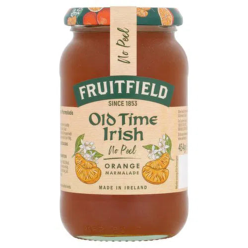 12 x Fruitfield Old Time Irish No Peel Orange Marmalade 454G