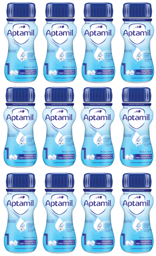 12 x Aptamil First Infant Milk Ready to Drink 200Ml