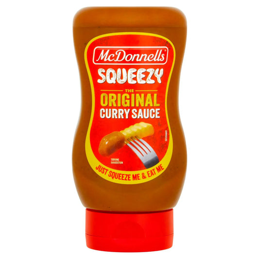12 x Mcdonnells Squeezy The Original Curry Sauce 350G