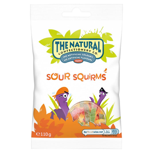 10 x The Natural Confectionery Co. Sour Squirms 110G