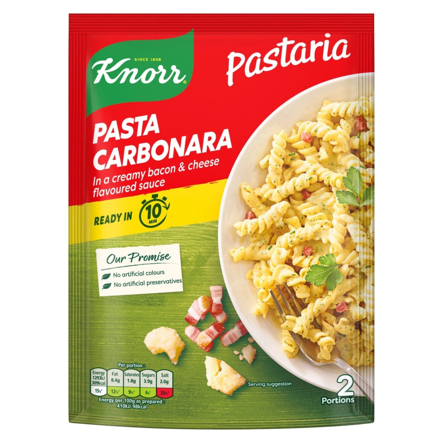 10 x Knorr Pastaria Carbonara 155G