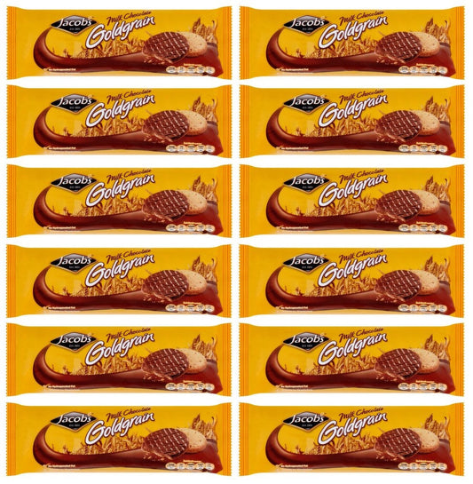 12 x Jacob's Goldgrain Milk Chocolate 240G