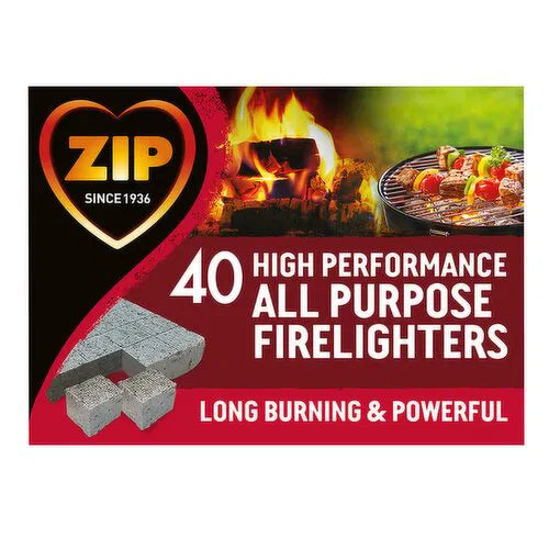 12 x Zip 40 High Performance All Purpose Firelighters