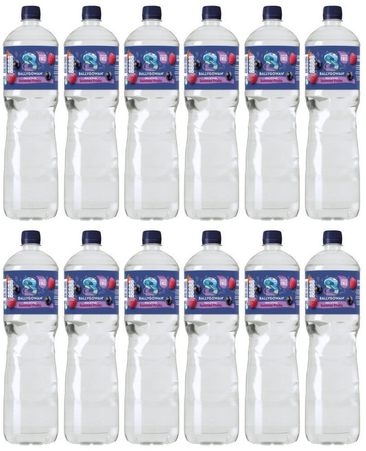 12 x Ballygowan Hint Of Fruit Summer Fruits 1.5L