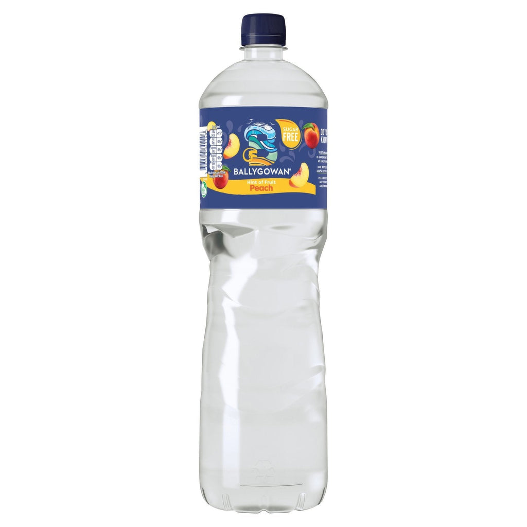 8 x Ballygowan Hint Of Fruit Peach 1.5L