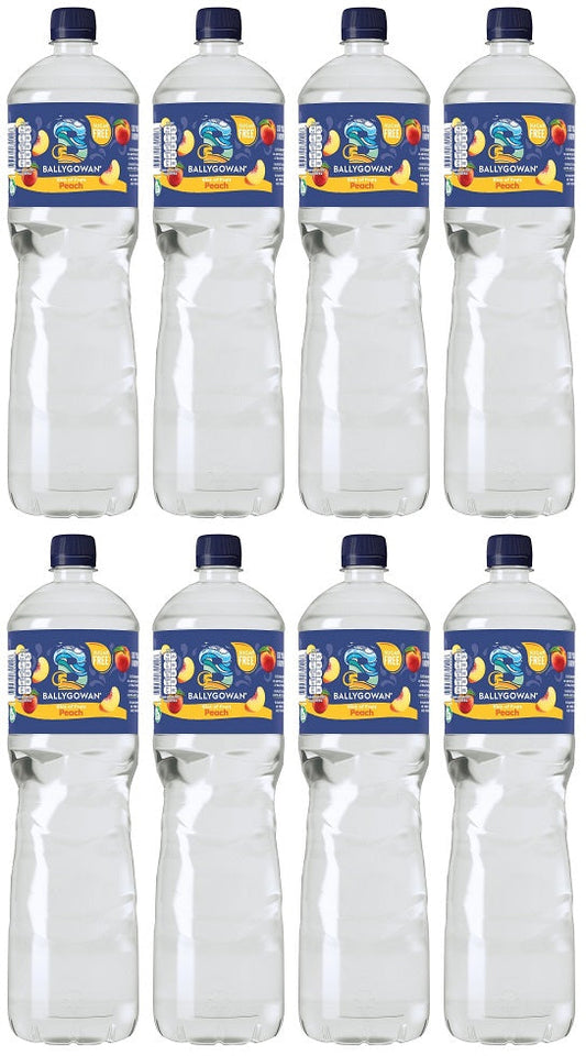 8 x Ballygowan Hint Of Fruit Peach 1.5L