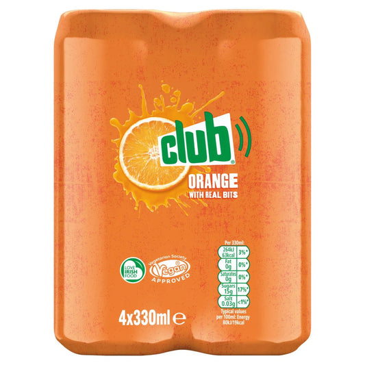 6 x Club Orange Can 4 X 330Ml