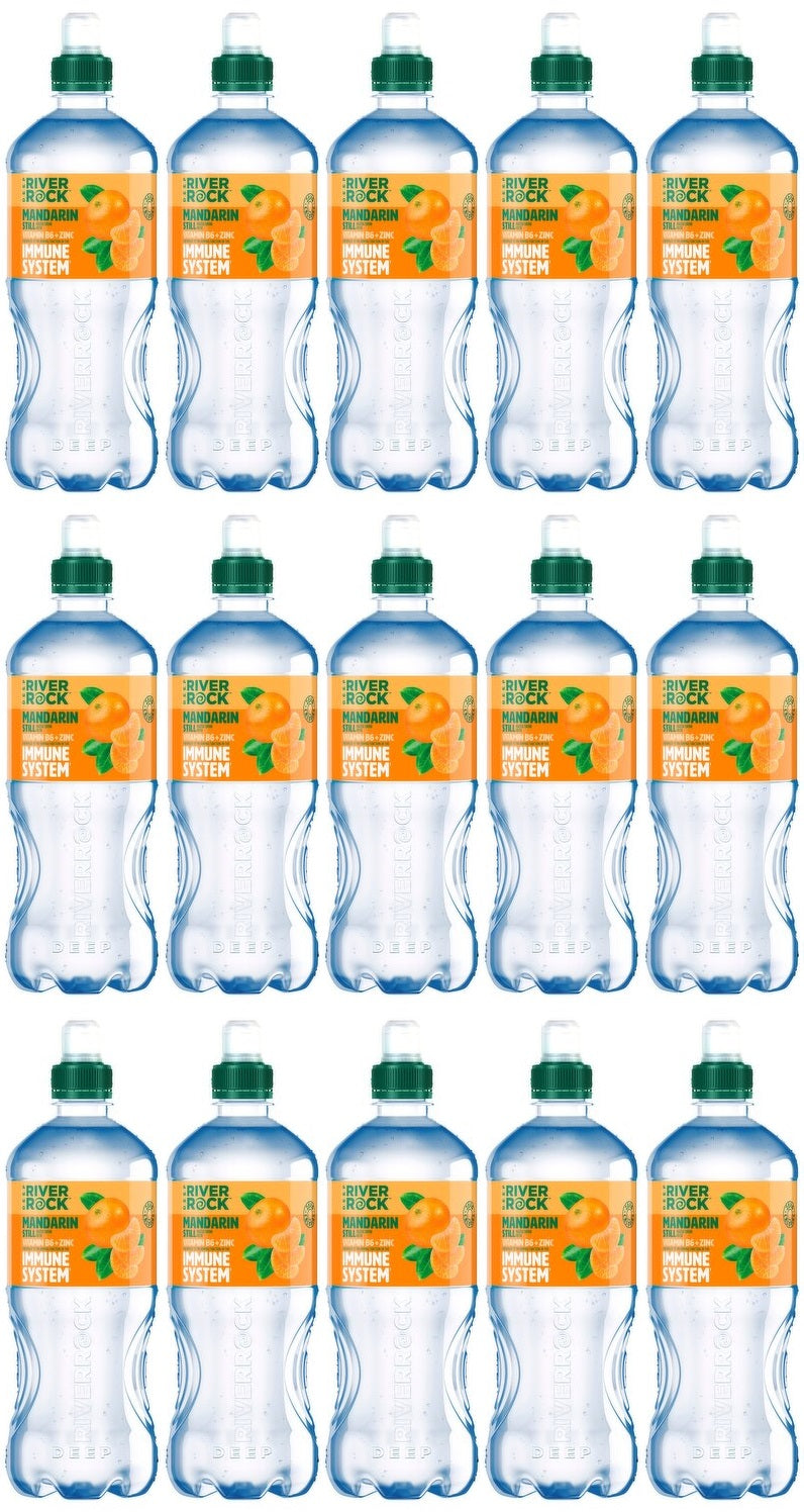 15 x Deep Riverrock Mandarin Still Water Drink 750Ml