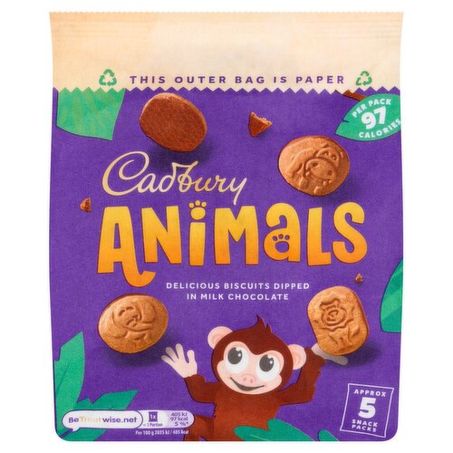 8 x Cadbury Animals Biscuits 99.5G
