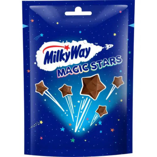 12 x Milky Way Magic Stars Milk Chocolate Bites Pouch Bag 100G