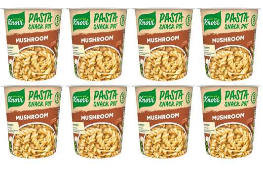 8 x Knorr Pasta Snack Pot Mushroom 59G