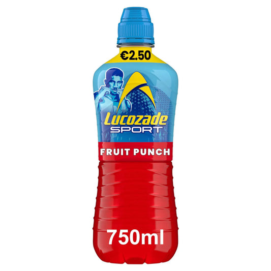 12 x Lucozade Sport Drink Fruit Punch 750Ml