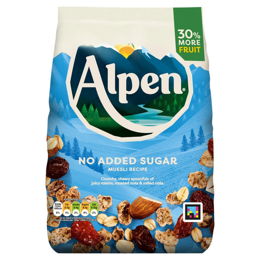 6 x Alpen No Added Sugar Muesli Recipe 950G
