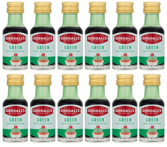 12 x Goodall's Of Ireland Green Food Colouring 25Ml